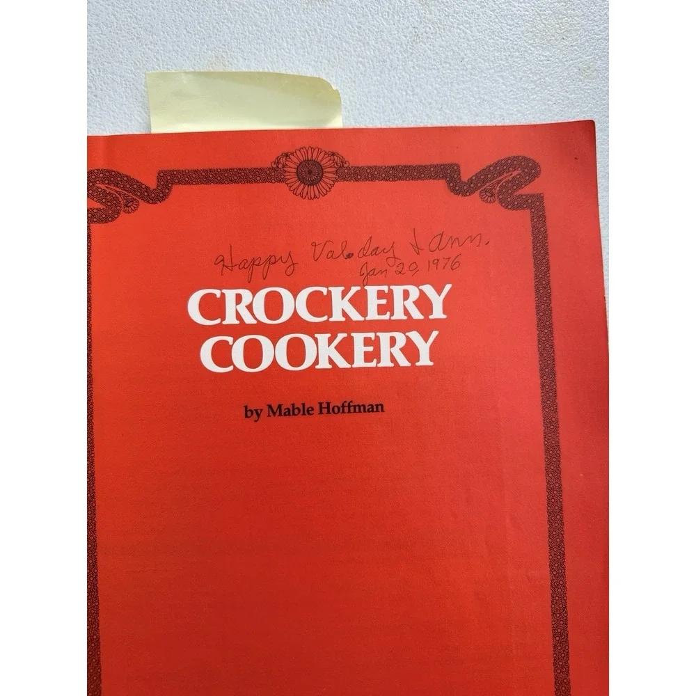 Crockery Cookery‎ Mable Hoffman 1975 Vintage Slow Cooker Cookbook